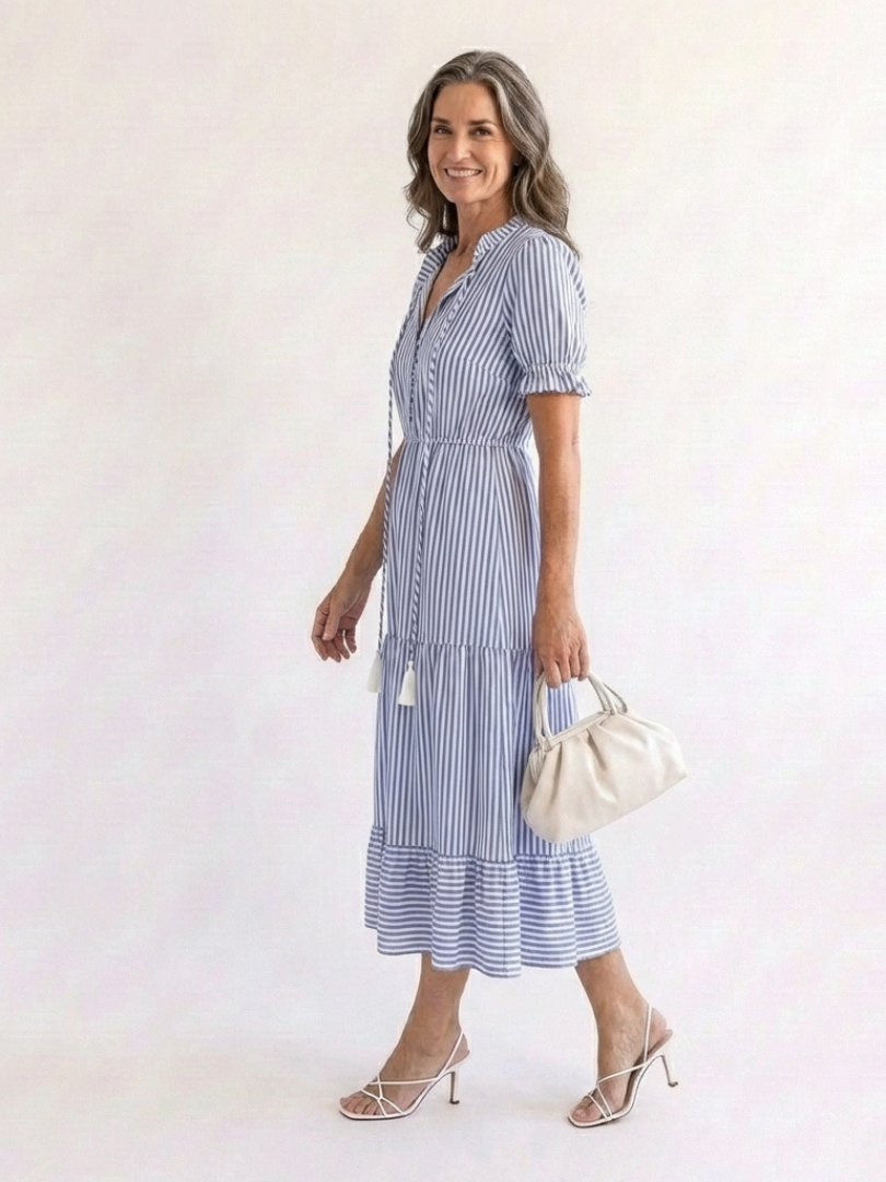 Dakato | Robe midi à manches courtes