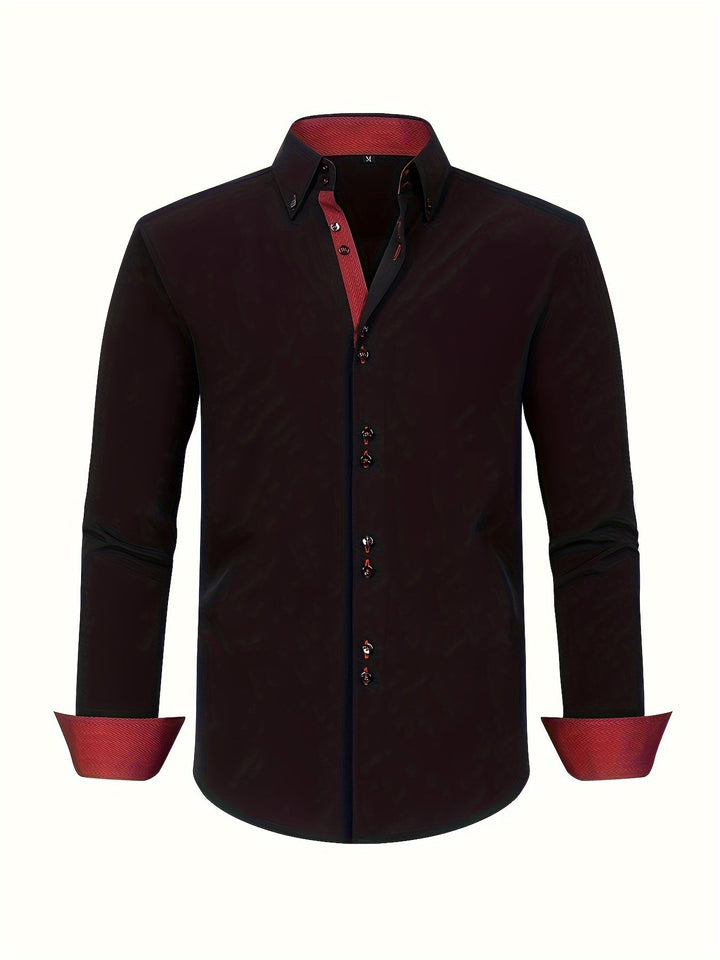 SONNY | CHEMISE ÉLÉGANTE LÉGÈRE AVEC DÉTAILS CONTRASTÉS