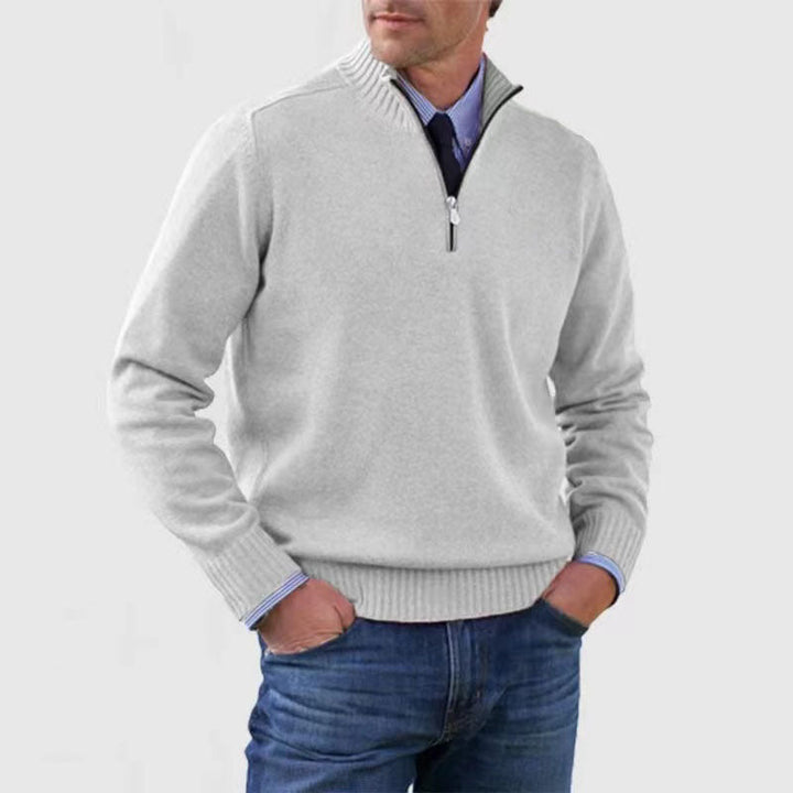 MALIK | PULL ÉLÉGANT À MI-ZIP