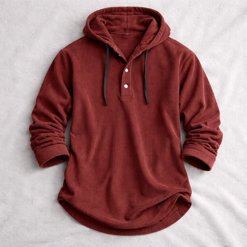 JAMES | SWEAT À CAPUCHE EN VELOURS CÔTELÉ