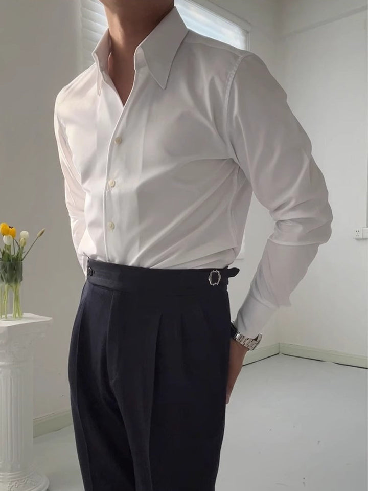 MIRO | CHEMISE ATHLÉTIQUE ITALIENNE EN BAMBOU