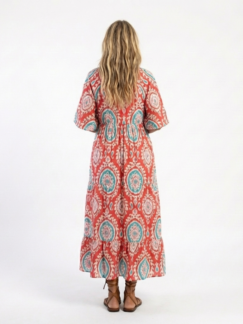 Zaria | Robe midi à imprimé paisley