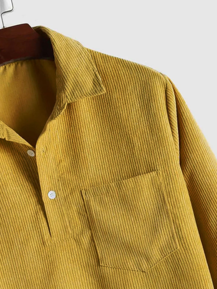 KURT | CHEMISE MANCHES LONGUES DEMI-BOUTONS