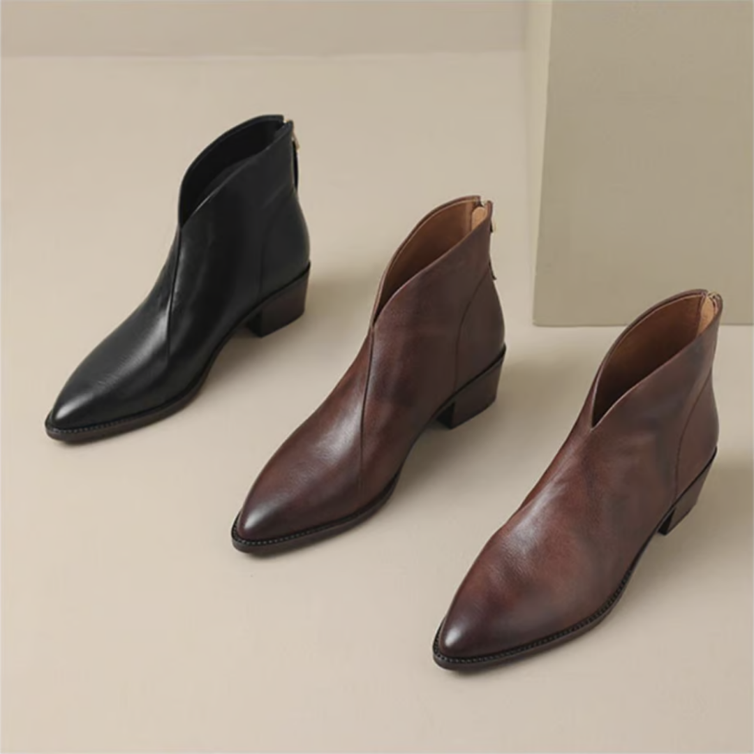 Annie | Bottines Élégantes en Cuir