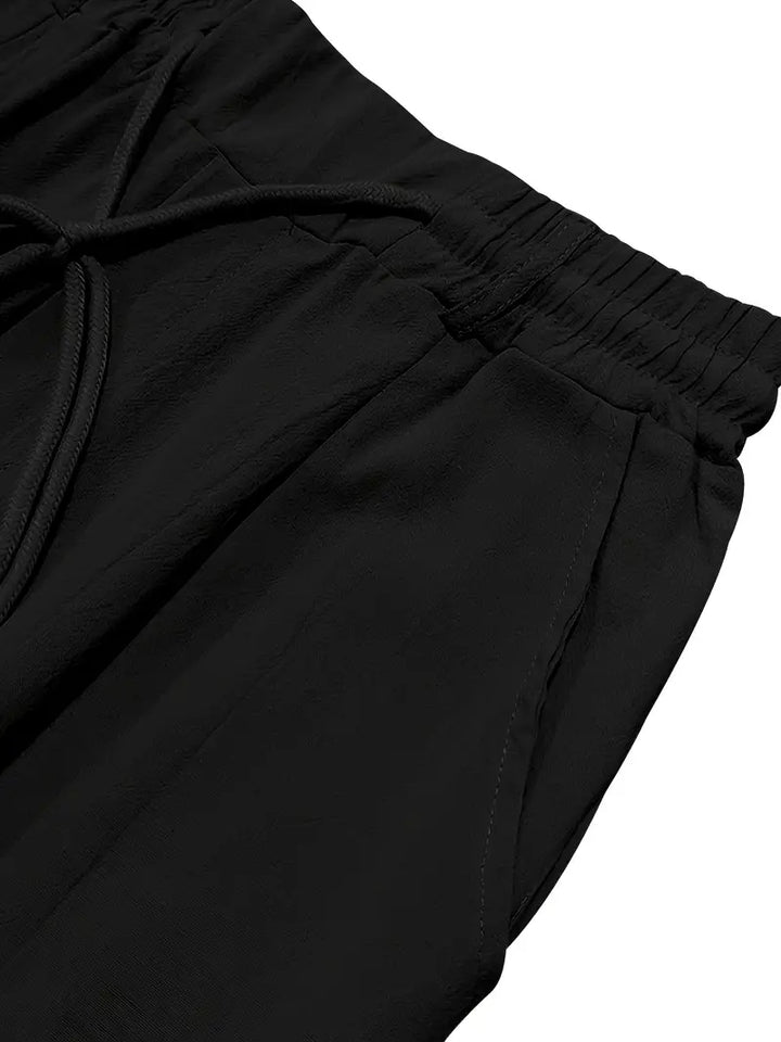 ANTHONY | PANTALONS LARGES EN LIN AVEC CORDON