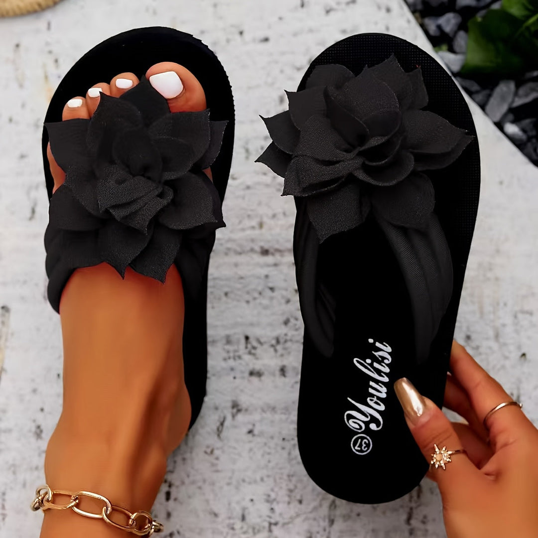 Livia | Sandales Fleur Élégante