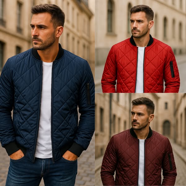 Varel | Veste en Coton Avec Motif en Diamant