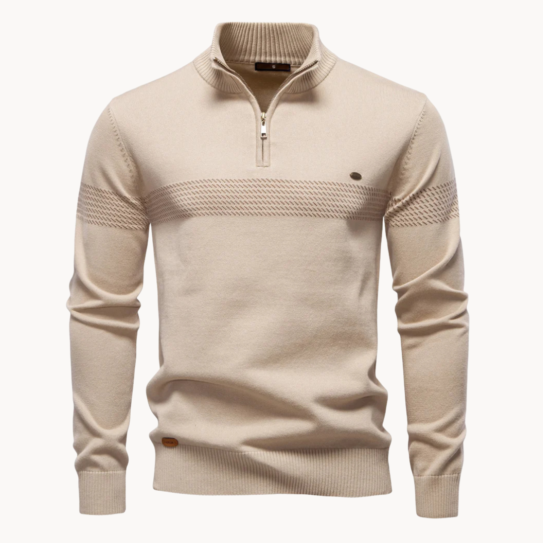 ALEX | PULL ZIPPÉ RAYÉ
