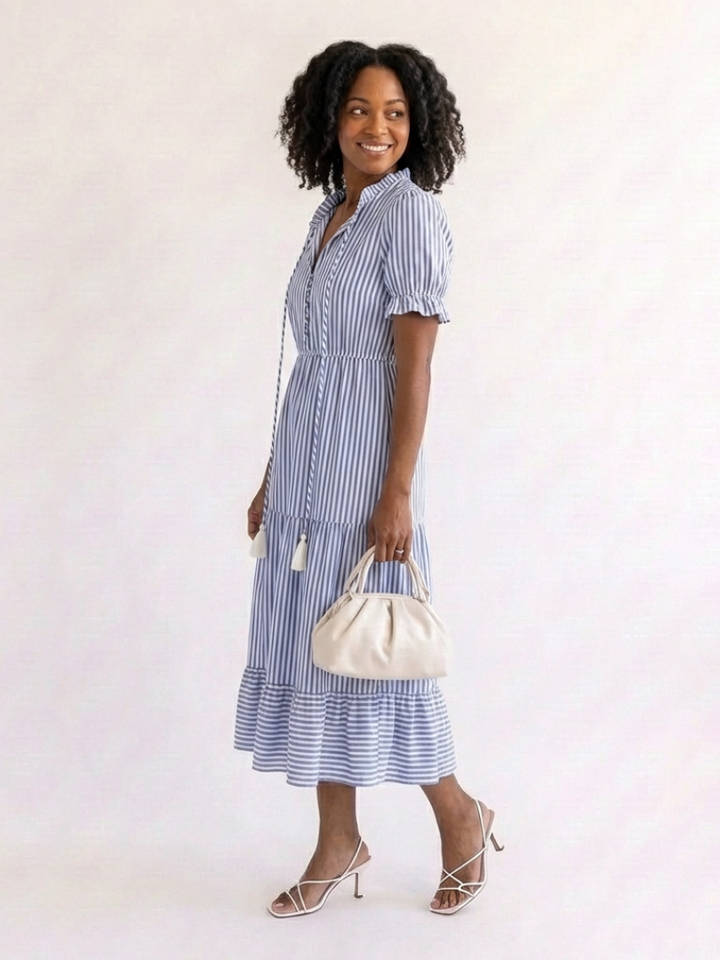 Dakato | Robe midi à manches courtes
