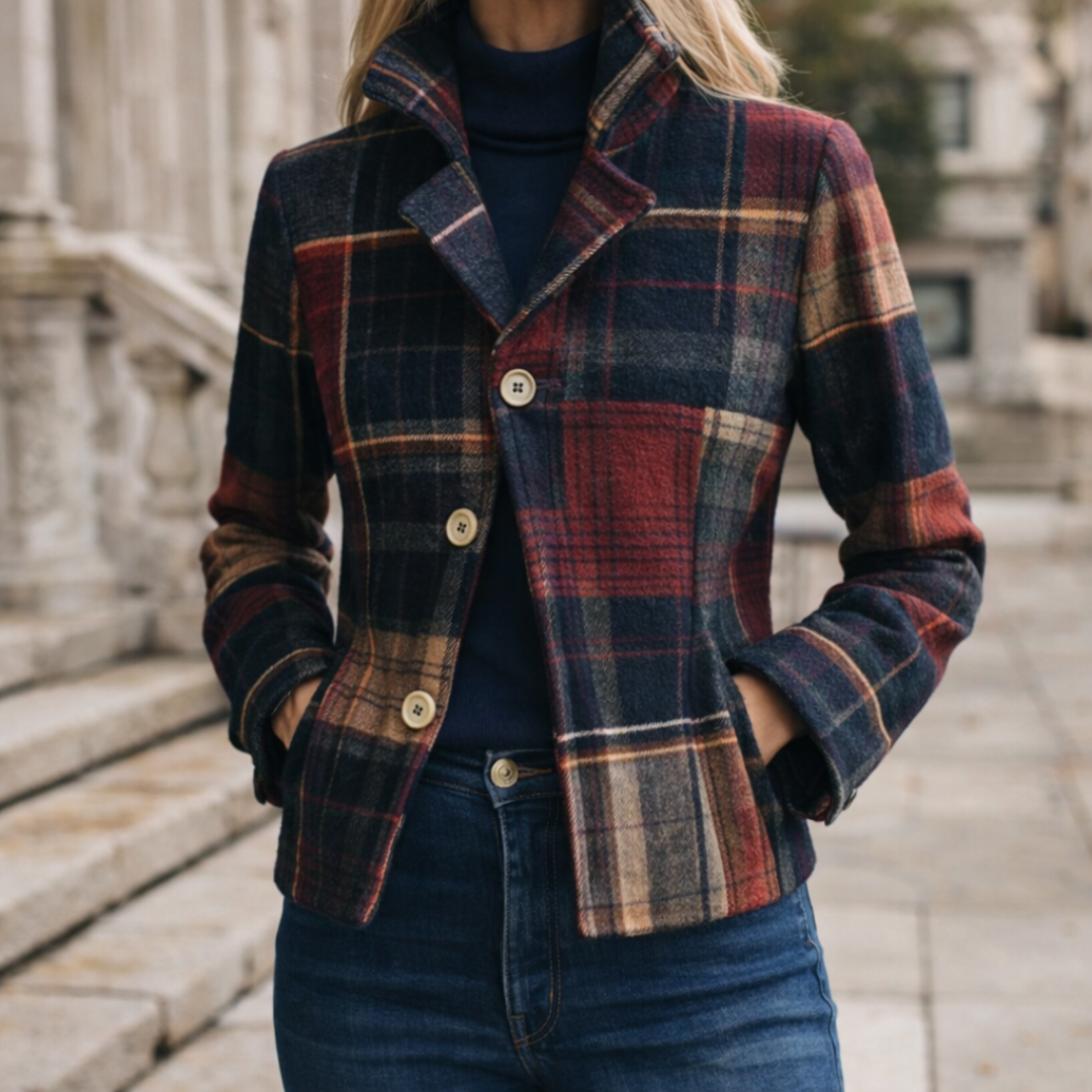 Mariel | Veste à Carreaux Alliant Chaleur et Style Urbain Intemporel