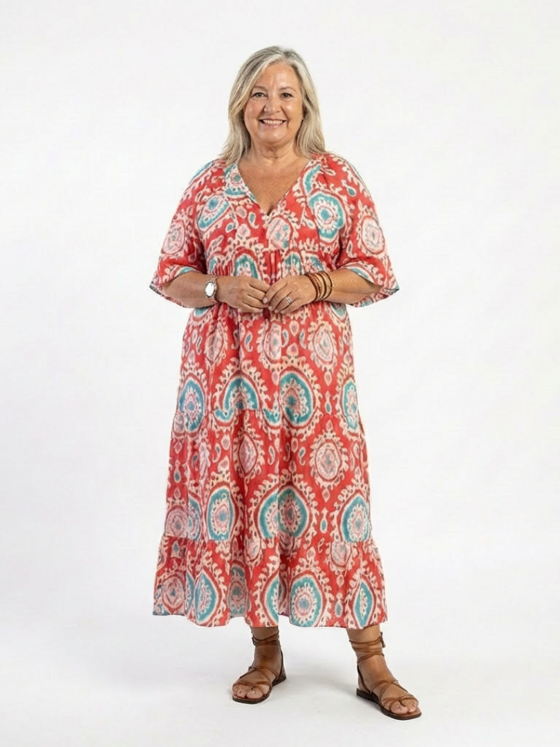 Zaria | Robe midi à imprimé paisley