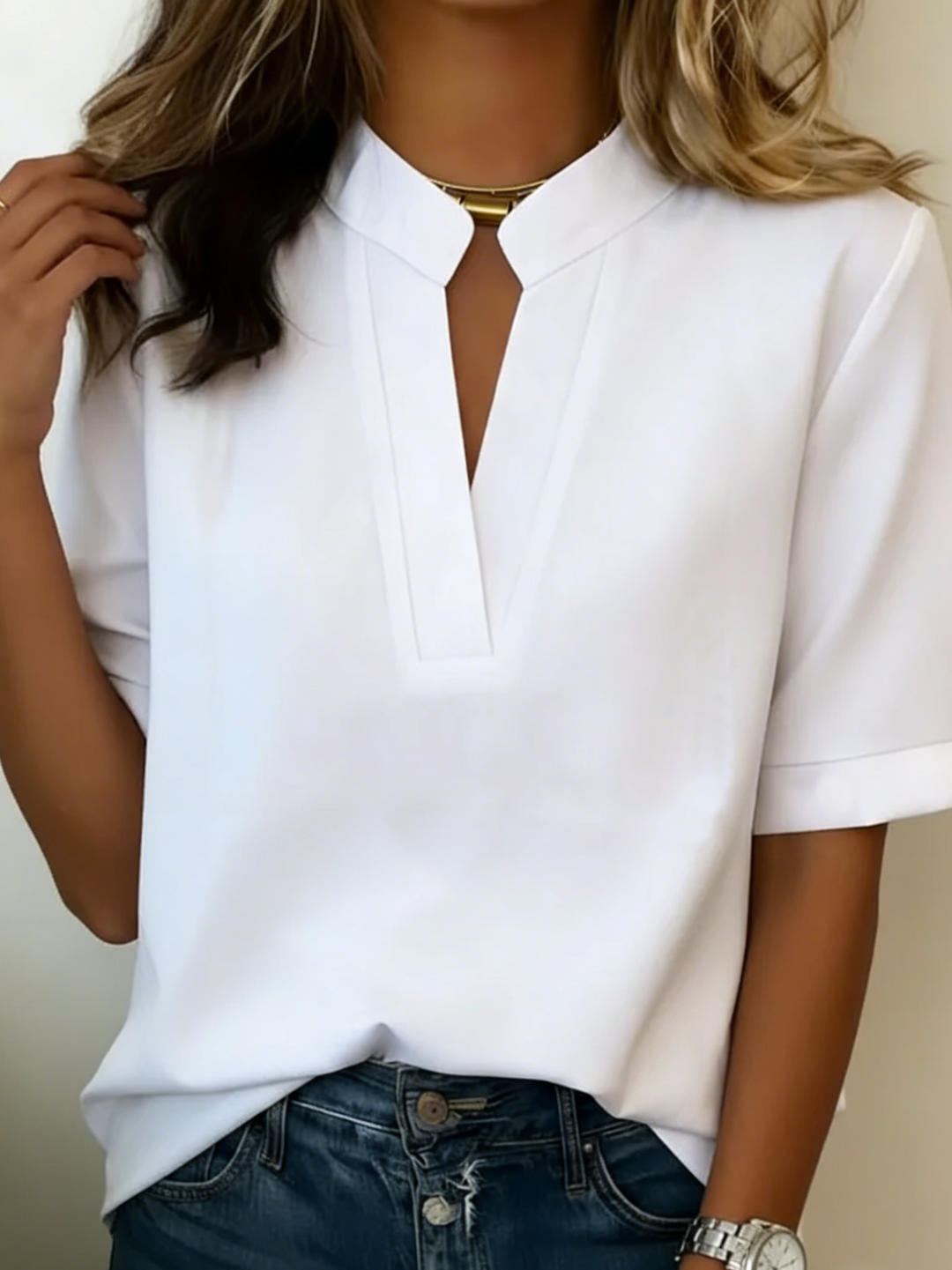 Margaux | Blouse Chic à Col en V