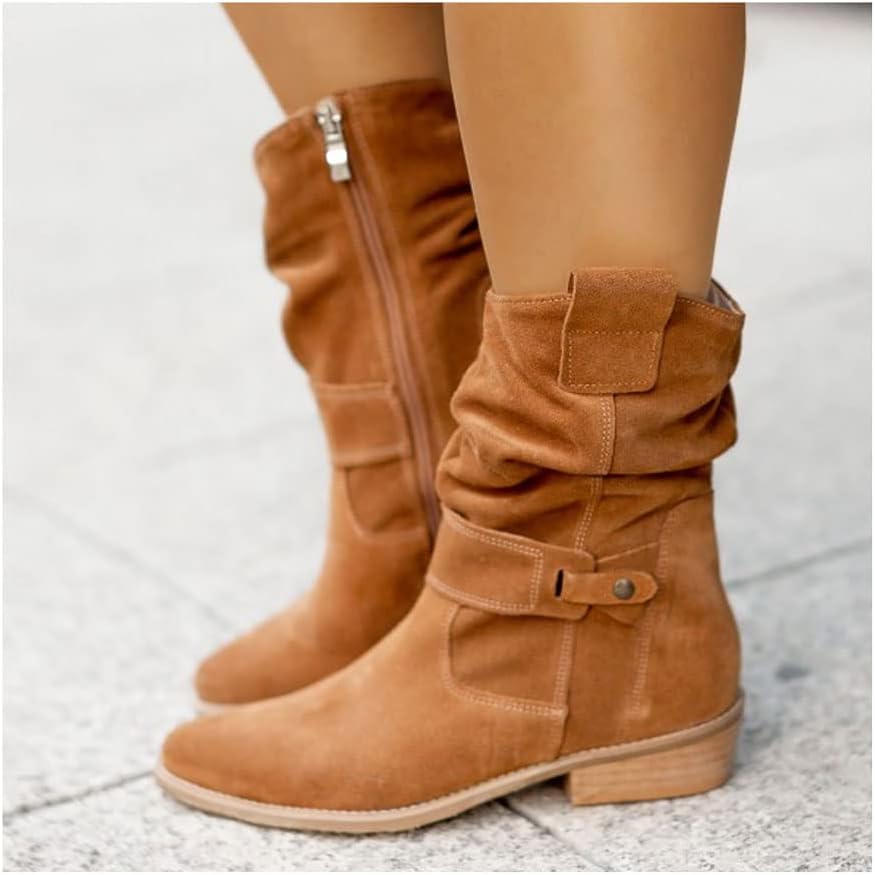 Sheryl | Bottes en Daim Montant Jusqu'aux Genoux