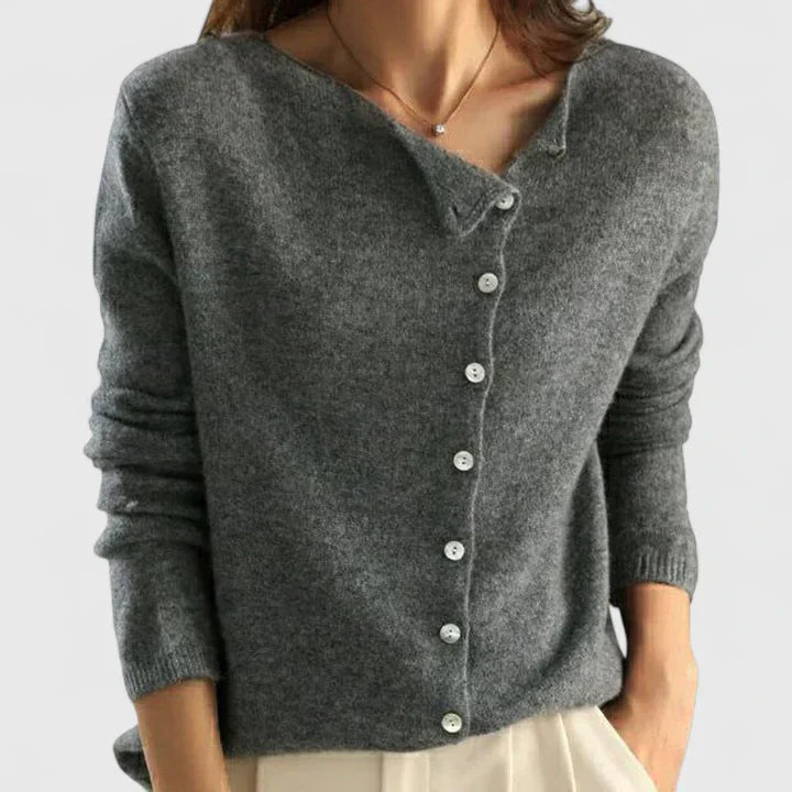 Soryne | Cardigan Moderne à Boutons Frontal