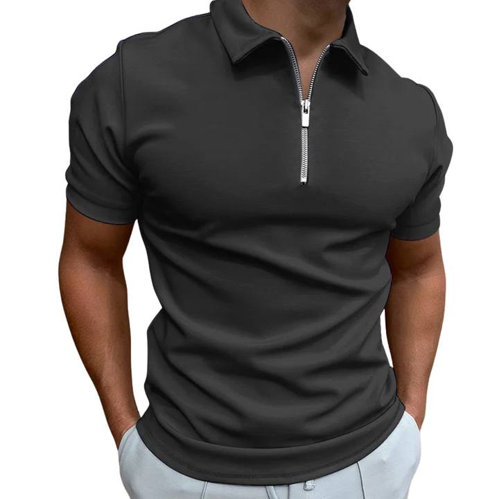 NATHAN | POLO MODERNE AVEC ZIP MI-HAUT