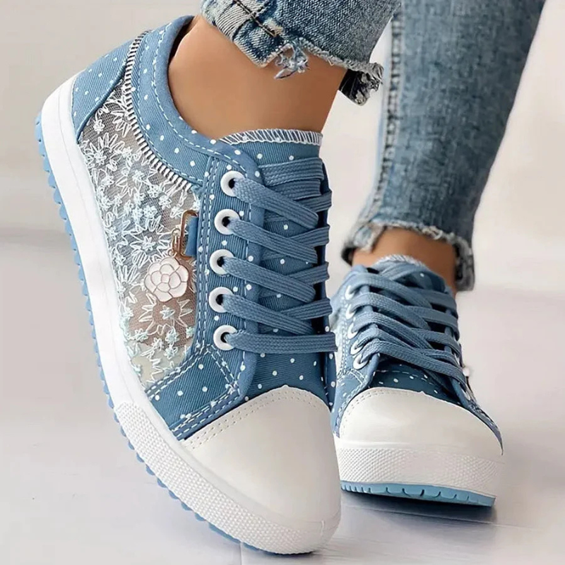 Scarlette | Baskets Élégantes en Dentelle