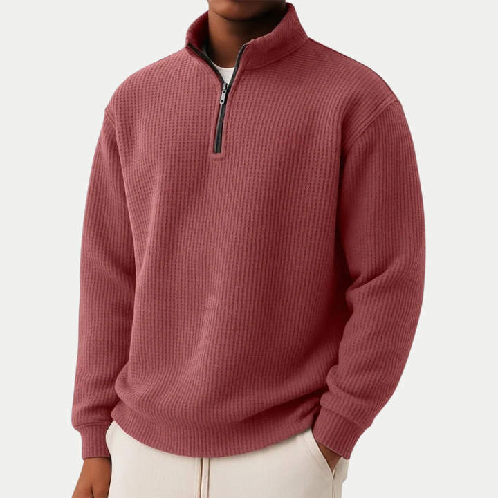 LAWRENCE | PULL EN MAILLE À COL ZIPPÉ