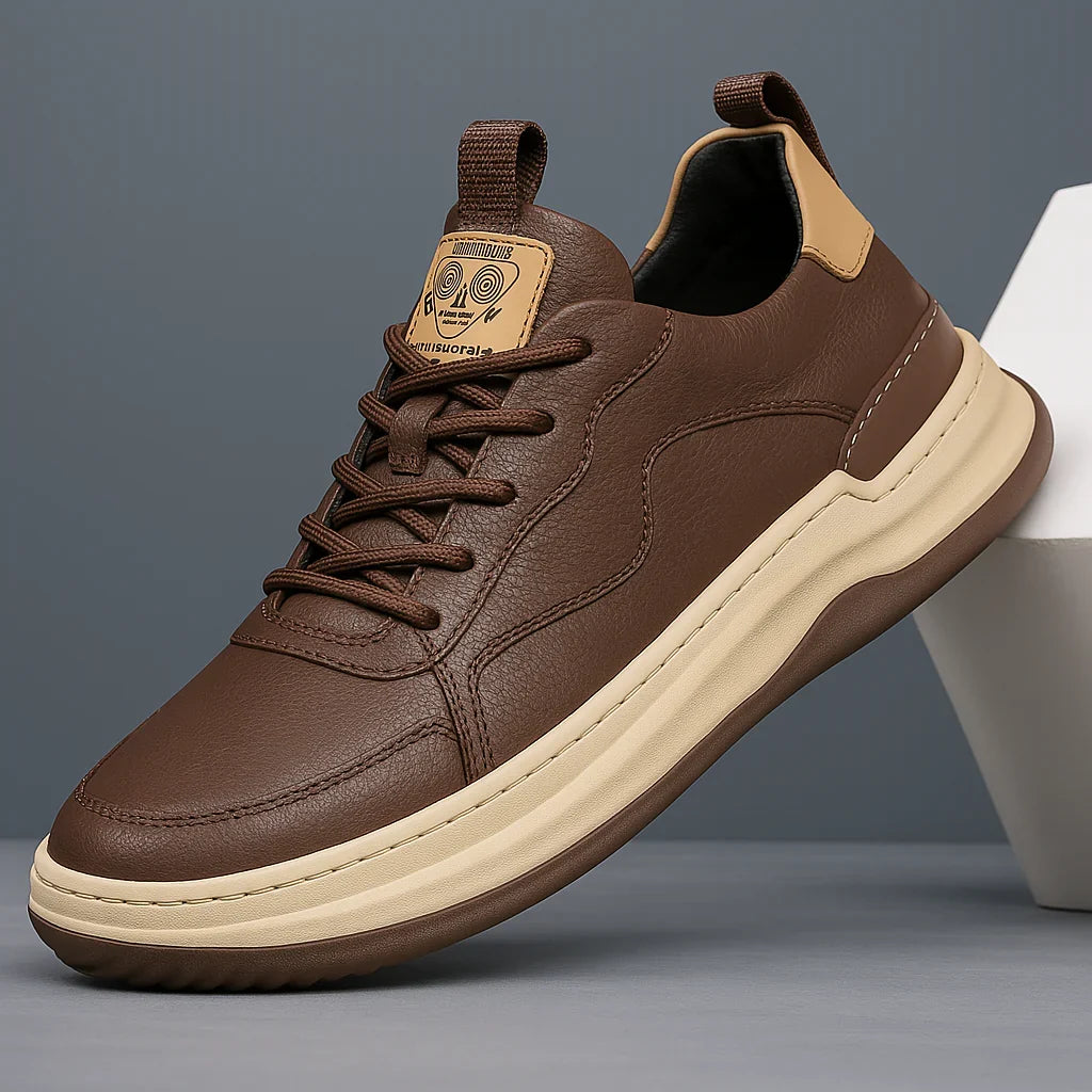 Ron | Baskets en Cuir Véritable Noble Italiana