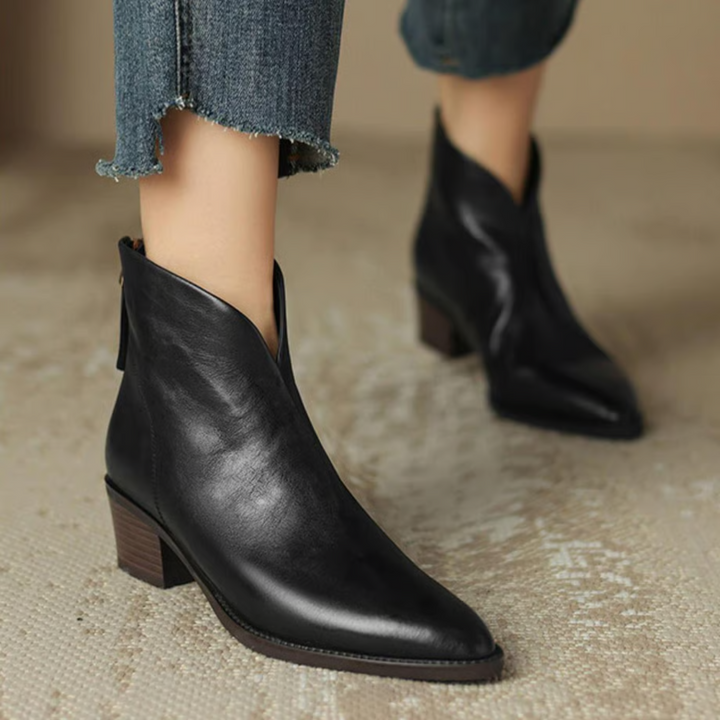 Annie | Bottines Élégantes en Cuir