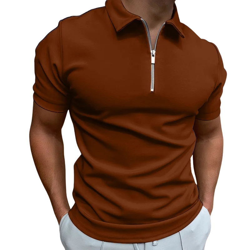 NATHAN | POLO MODERNE AVEC ZIP MI-HAUT