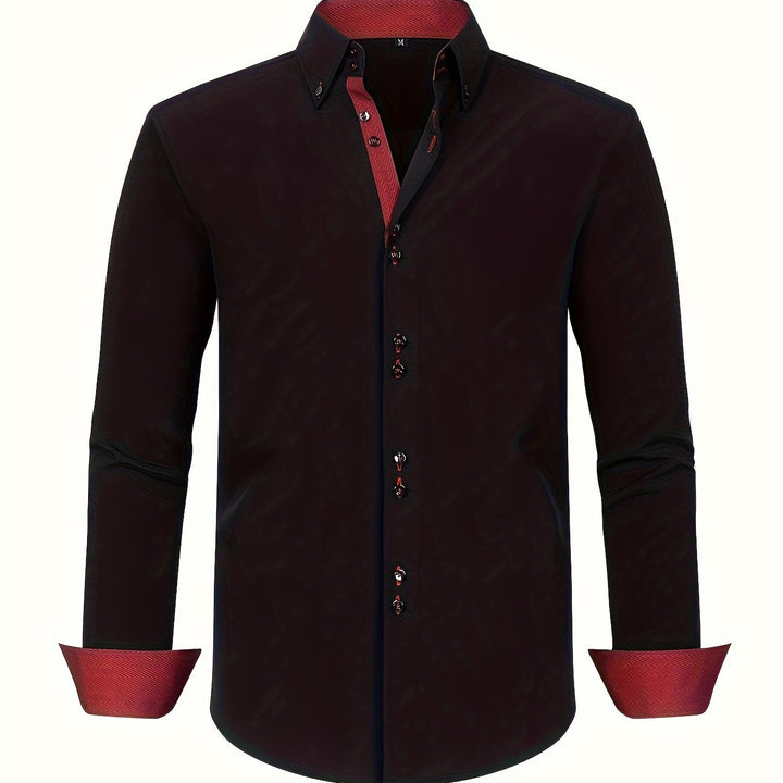 SONNY | CHEMISE ÉLÉGANTE LÉGÈRE AVEC DÉTAILS CONTRASTÉS