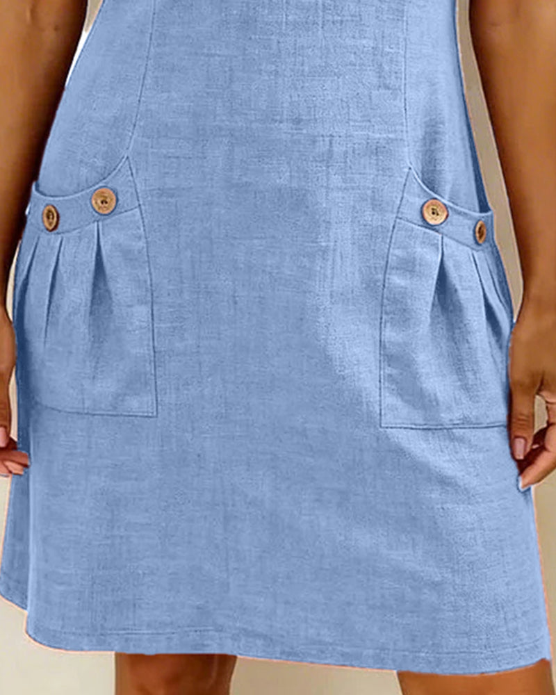 Madeleine | Robe en Coton Avec Fermeture Eclair