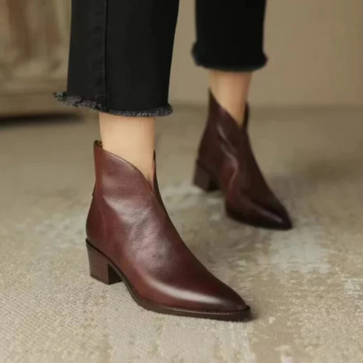 Annie | Bottines Élégantes en Cuir