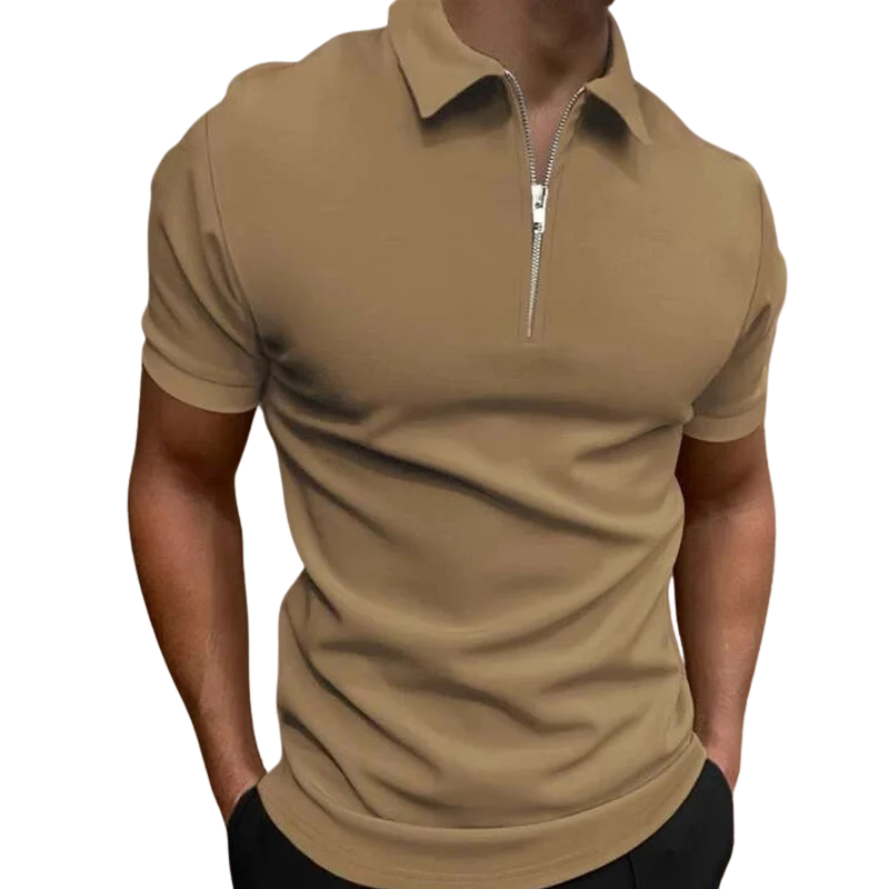 NATHAN | POLO MODERNE AVEC ZIP MI-HAUT