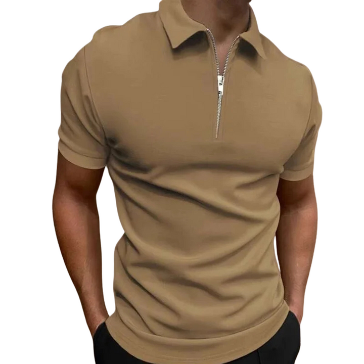 NATHAN | POLO MODERNE AVEC ZIP MI-HAUT