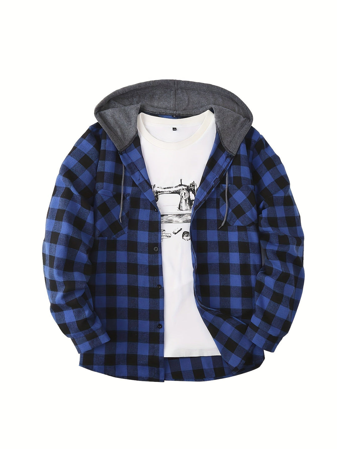 Clint | Chemise à Carreaux à Capuche