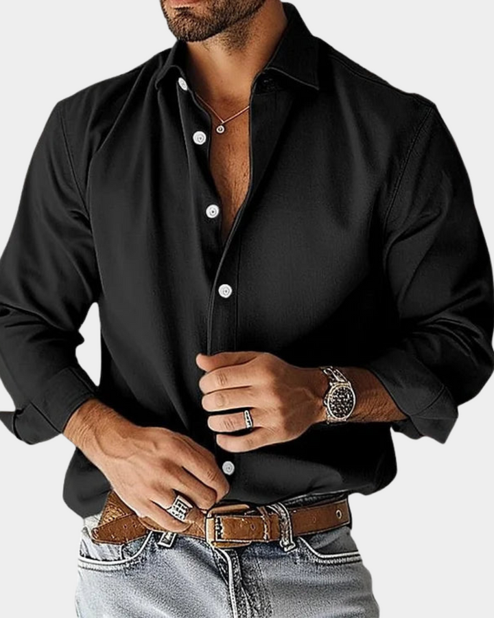 RICK | CHEMISE BOUTONNÉE ÉTIREMENT COUPE SLIM