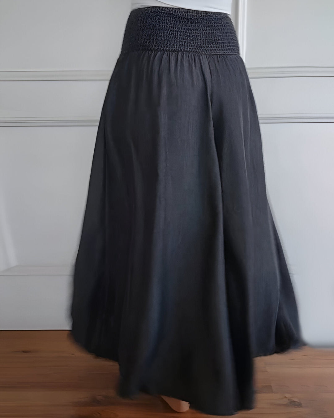 Beverly | Pantalon large pour femme avec taille smockée