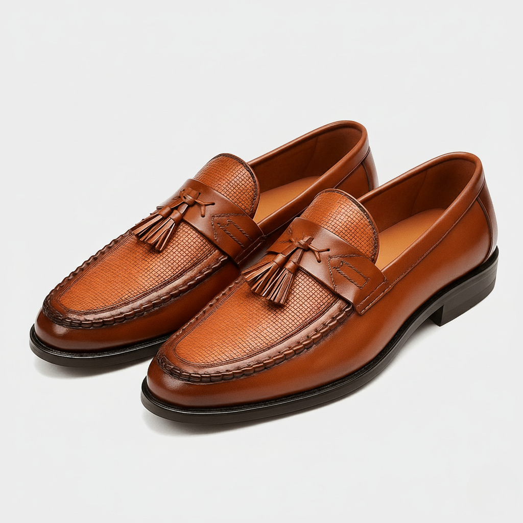 Carter | Mocassin à Pampilles en Cuir de Veau