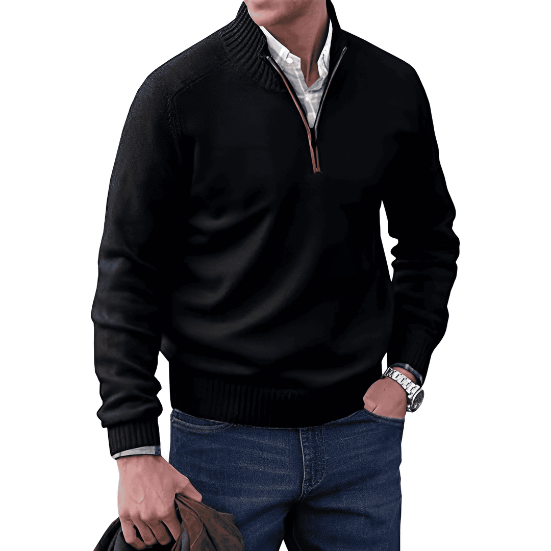 SETH | PULL EN MAILLE ZIPPÉ
