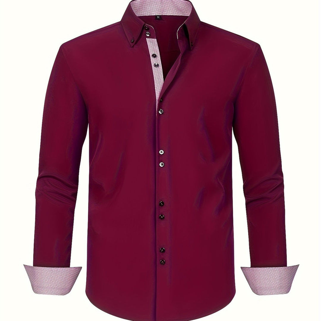 SONNY | CHEMISE ÉLÉGANTE LÉGÈRE AVEC DÉTAILS CONTRASTÉS