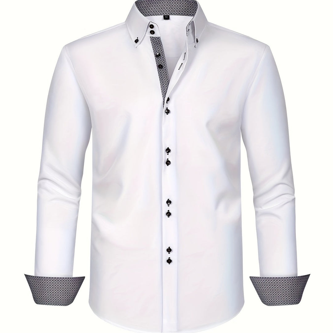 SONNY | CHEMISE ÉLÉGANTE LÉGÈRE AVEC DÉTAILS CONTRASTÉS