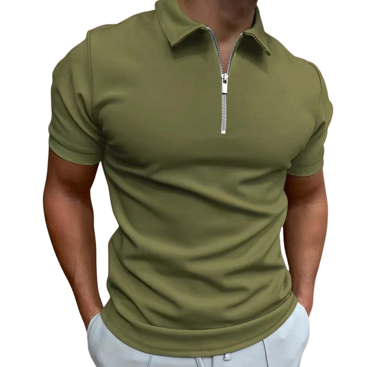 NATHAN | POLO MODERNE AVEC ZIP MI-HAUT