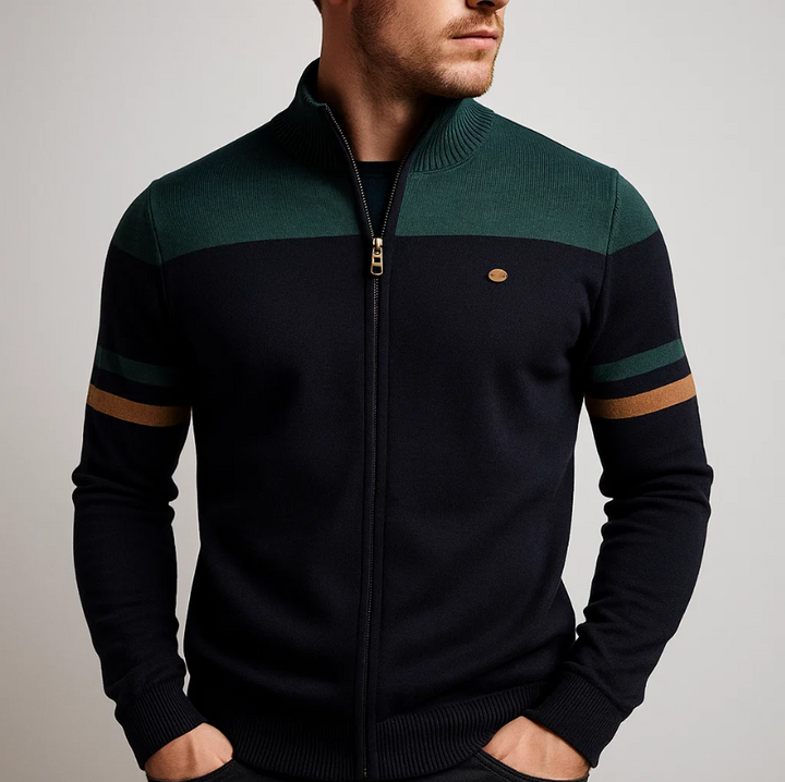 ROBERT| SWEAT COLORBLOCK AVEC ZIP