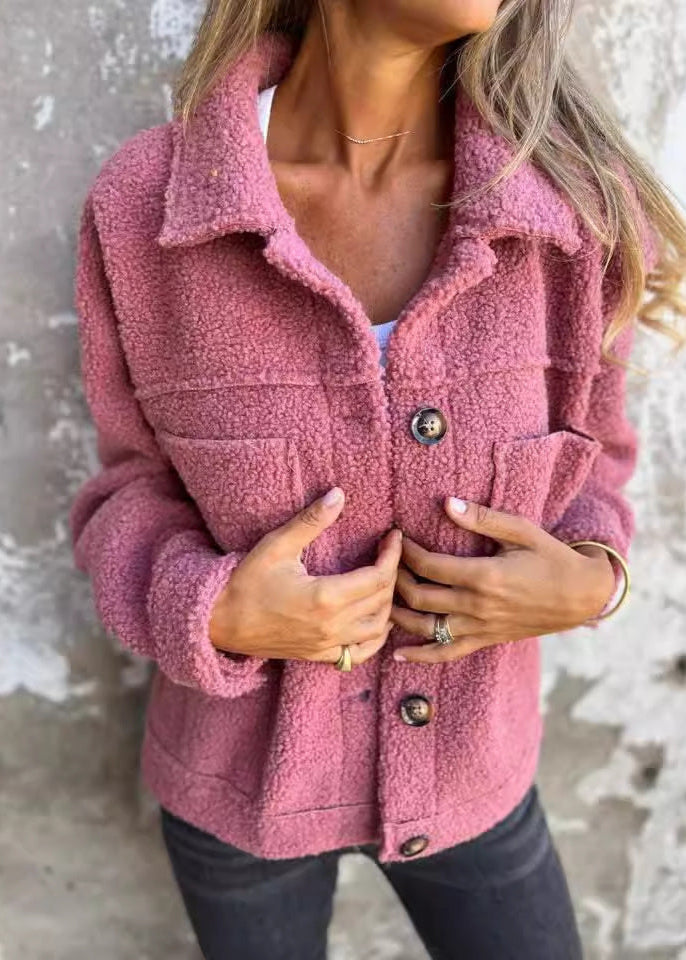 Ella | Sweat Polaire Doux à Boutons