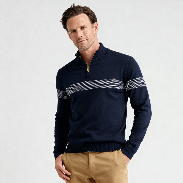 ALEX | PULL ZIPPÉ RAYÉ