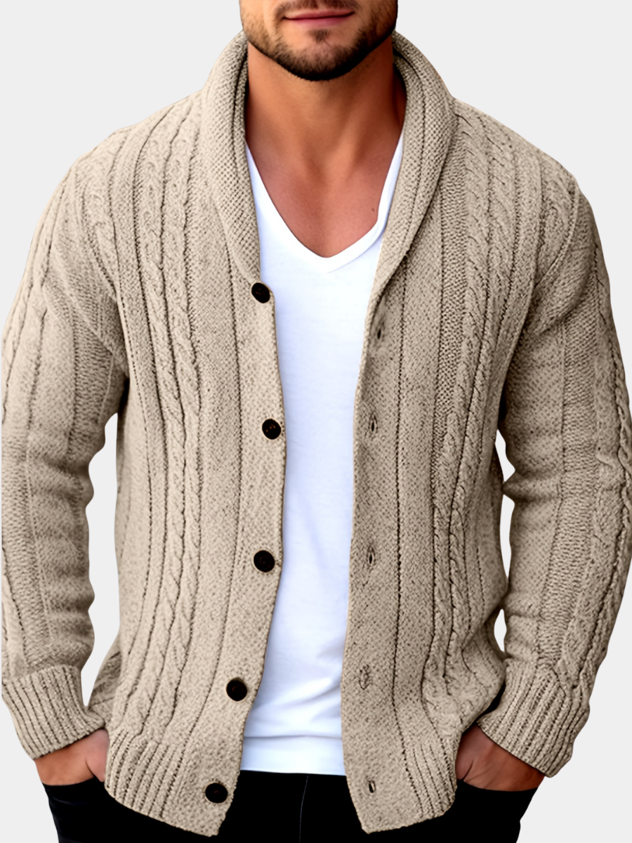STEVEN | CARDIGAN EN MAILLE TEXTURÉE