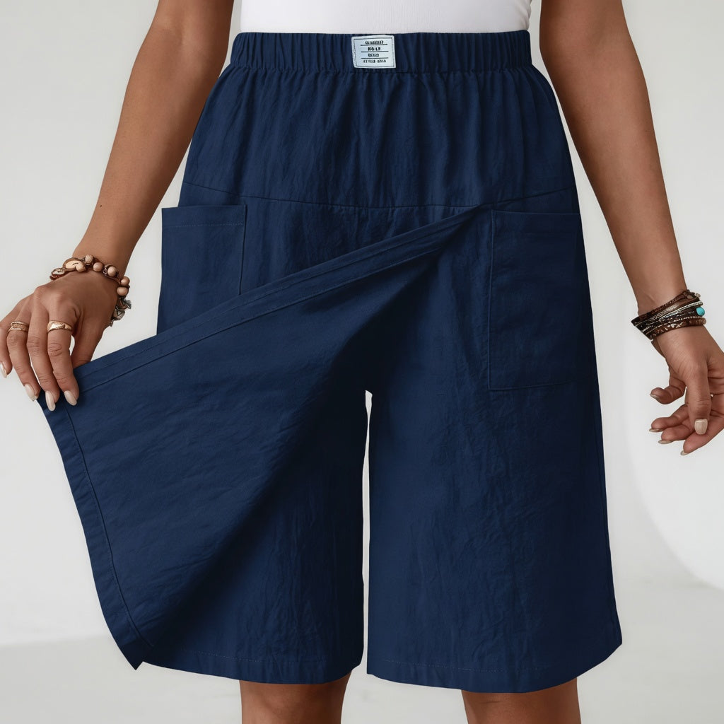 Emelia | Jupe-short à Taille Elastiquée Avec Poches