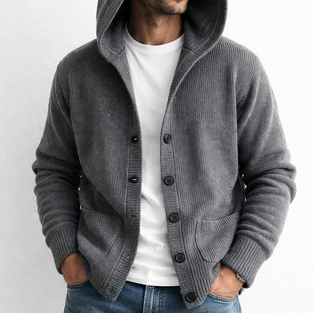 MORGAN | CARDIGAN À CAPUCHE EN MAILLE