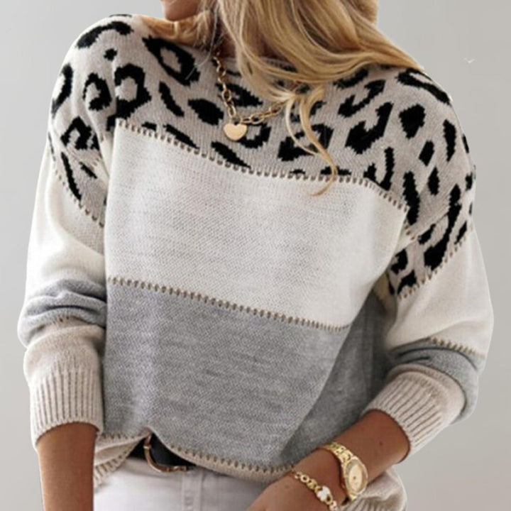 Serafina | Pull Elégant à Motif Léopard