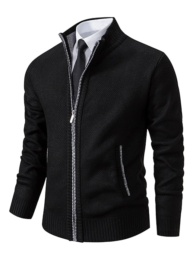 Carl | Cardigan Zippé à la Coupe Ample