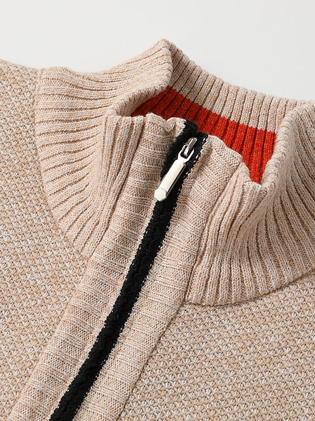 Carl | Cardigan Zippé à la Coupe Ample