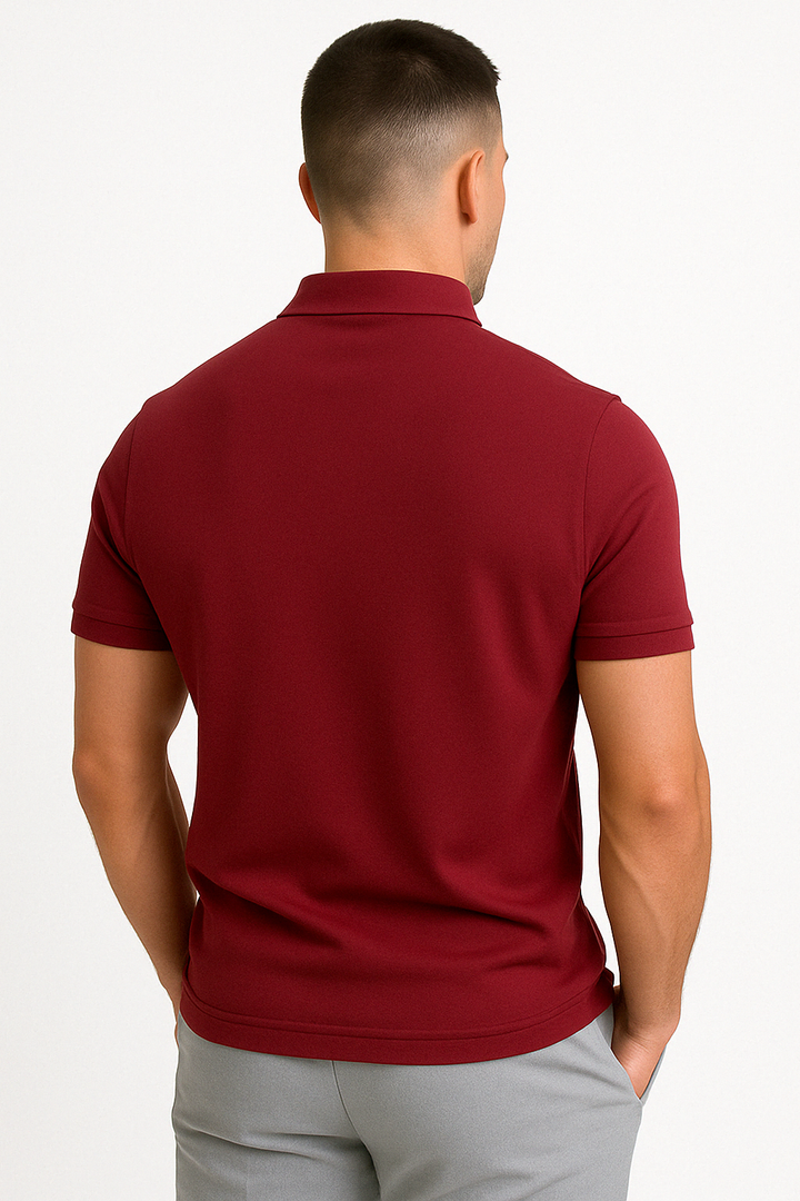 NATHAN | POLO MODERNE AVEC ZIP MI-HAUT