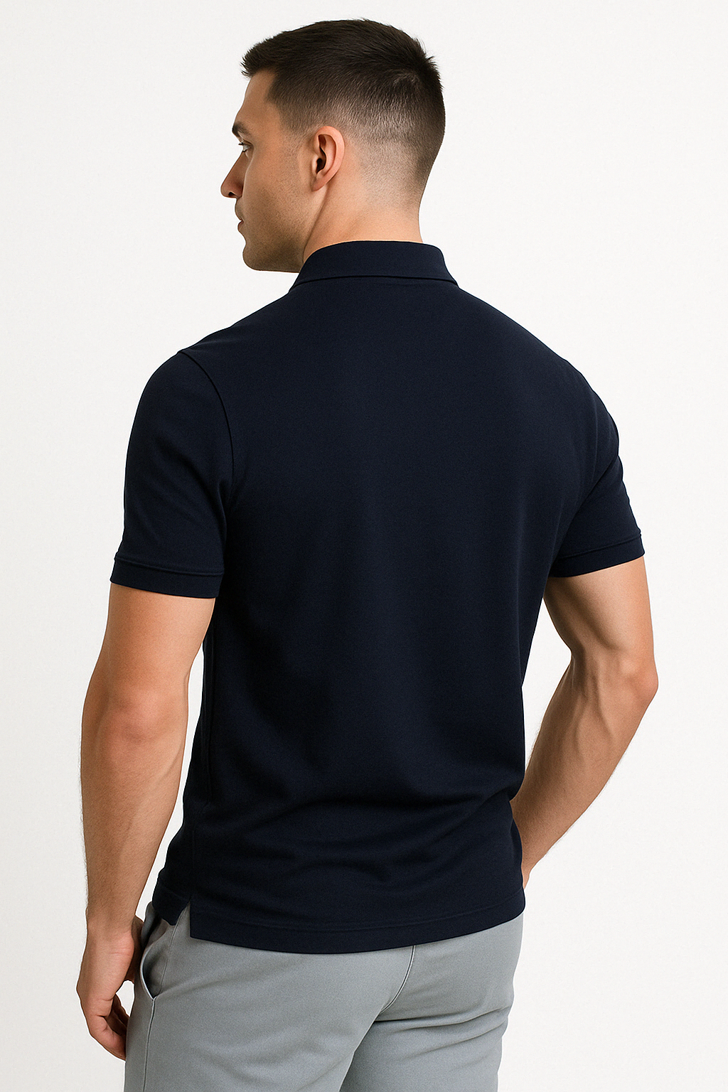 NATHAN | POLO MODERNE AVEC ZIP MI-HAUT