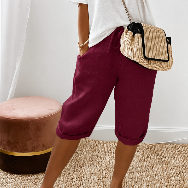 Camille | Shorts Capri à Cordon