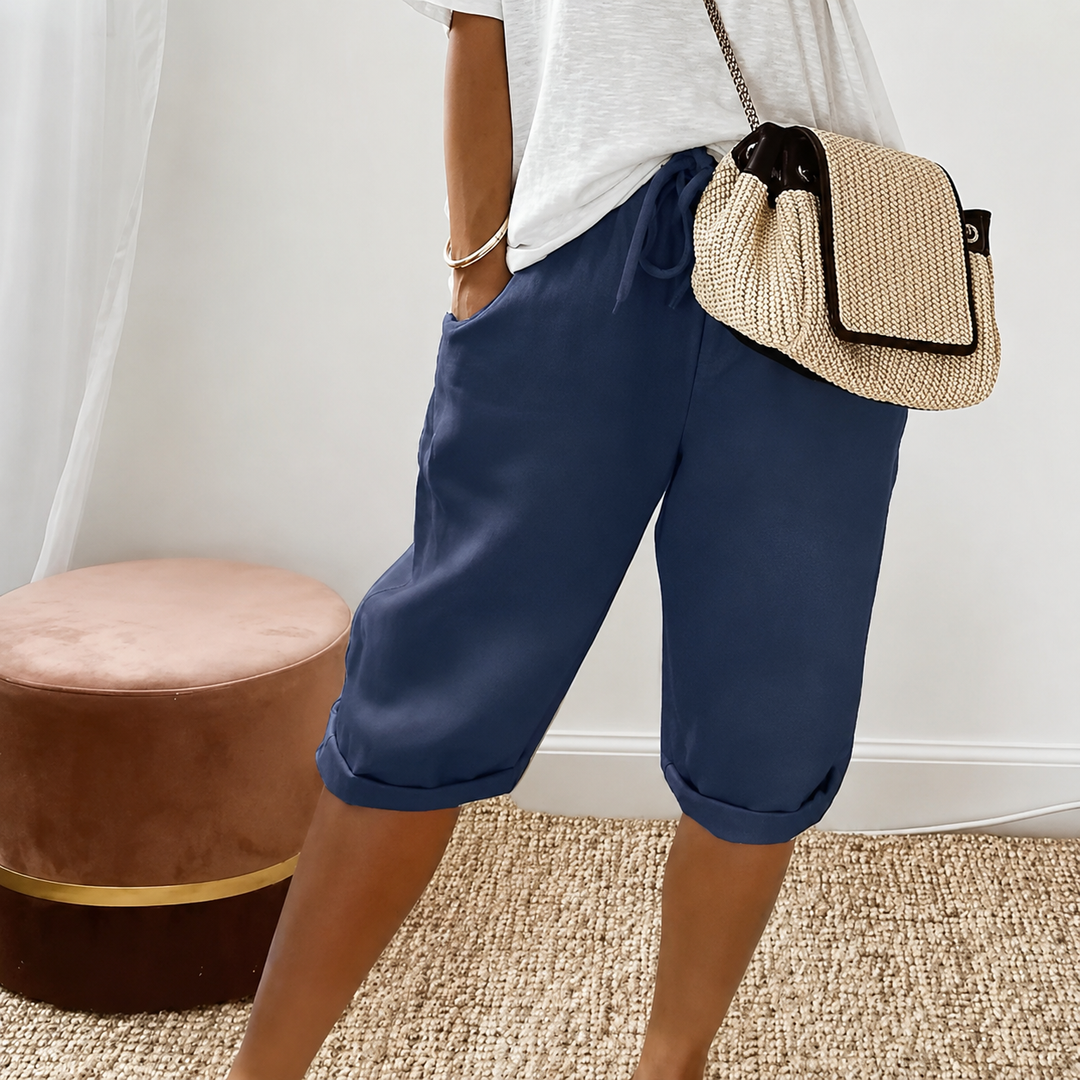 Camille | Shorts Capri à Cordon